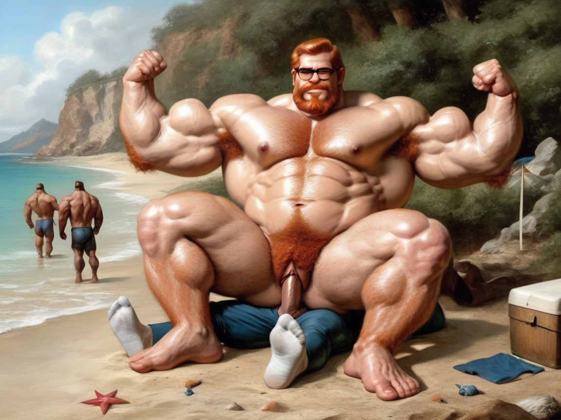Ginger Pubic Hair, Thick Hairy Arms And Legs, Noon AI Gay Porn