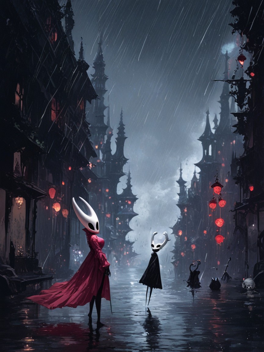 Dark Magenta Summer Dress, 18+, From Hollow Knight Hentai IA