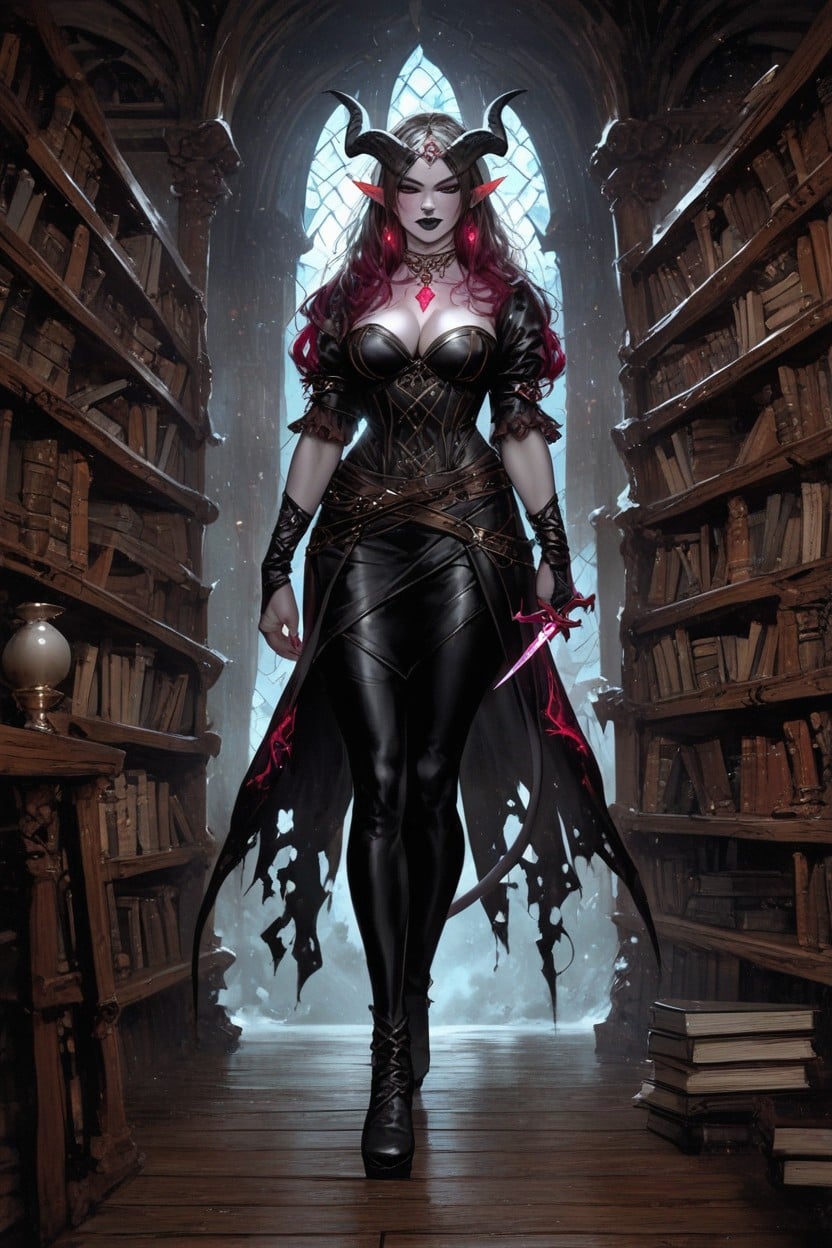 +, Red Iris, Library AI Porn