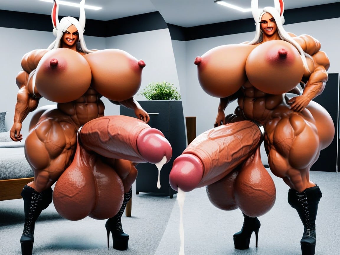 Hyper Muscle, Macro Hyper Muscles Macro Hyper Gigantic Balls, Cumshot 人妖AI黃片