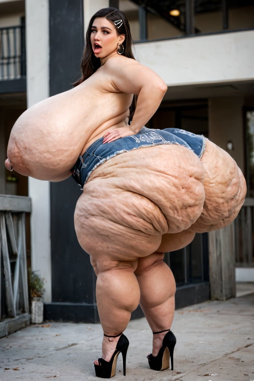Butt Lift Fake Booty, Thick Thighs, Mega Flabby Ass BBW AI Porn
