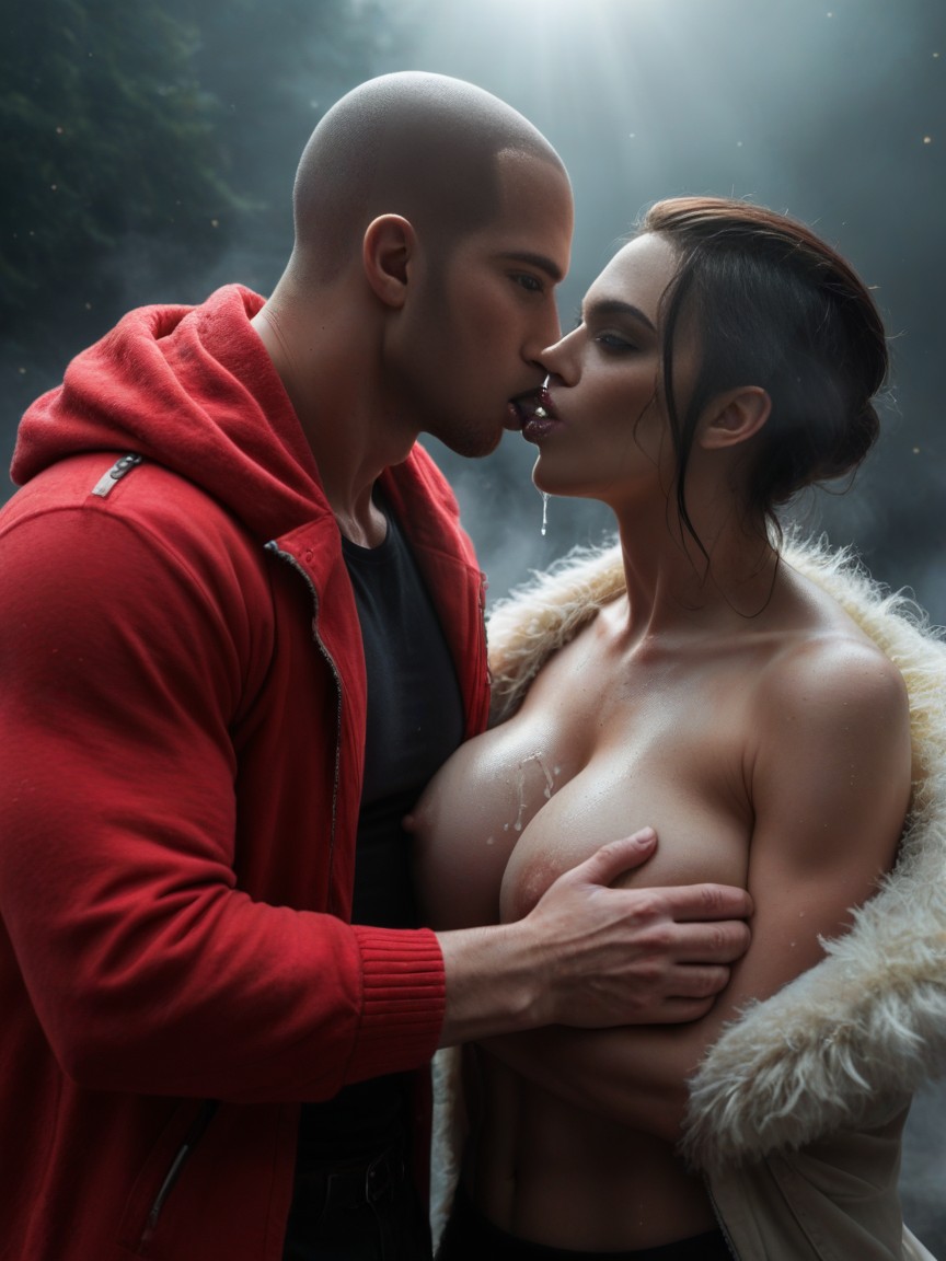 Slimmest Waist, Arching Back, Erect Nipples AI Porn