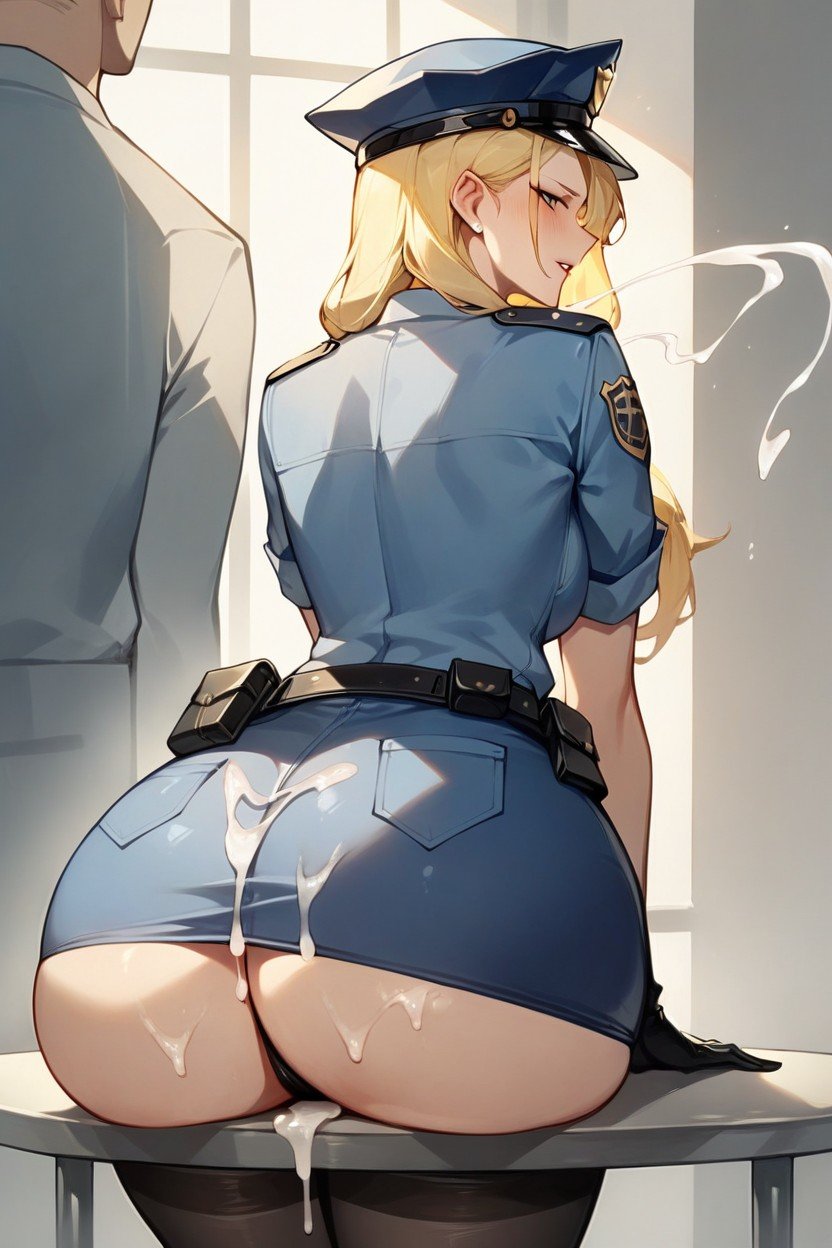 Big Ass, Police Outfit, Cumshot On Ass게이 AI 포르노