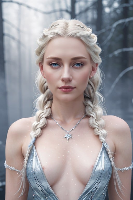 Standing Provocatively, Pale Shimmering Skin, Nude Elsa FrozenAI同性戀黃片