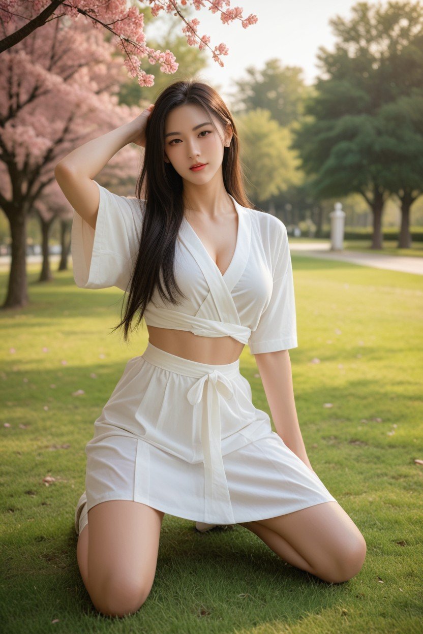 Japanese, Park, Model Asian AI Porn