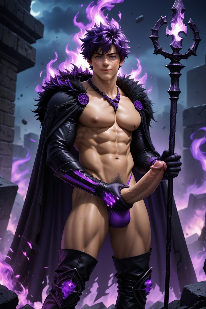 Muscular Body, Exposed Penis, Night게이 AI 포르노