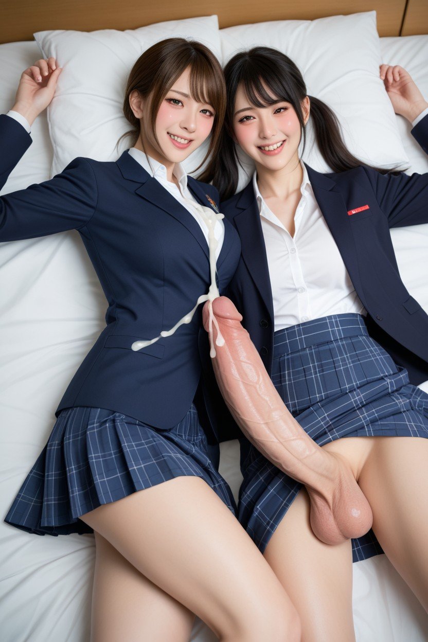 Excessive Cum On Sheets, 18+, Futanari Erect PenisアジアのAIポルノ