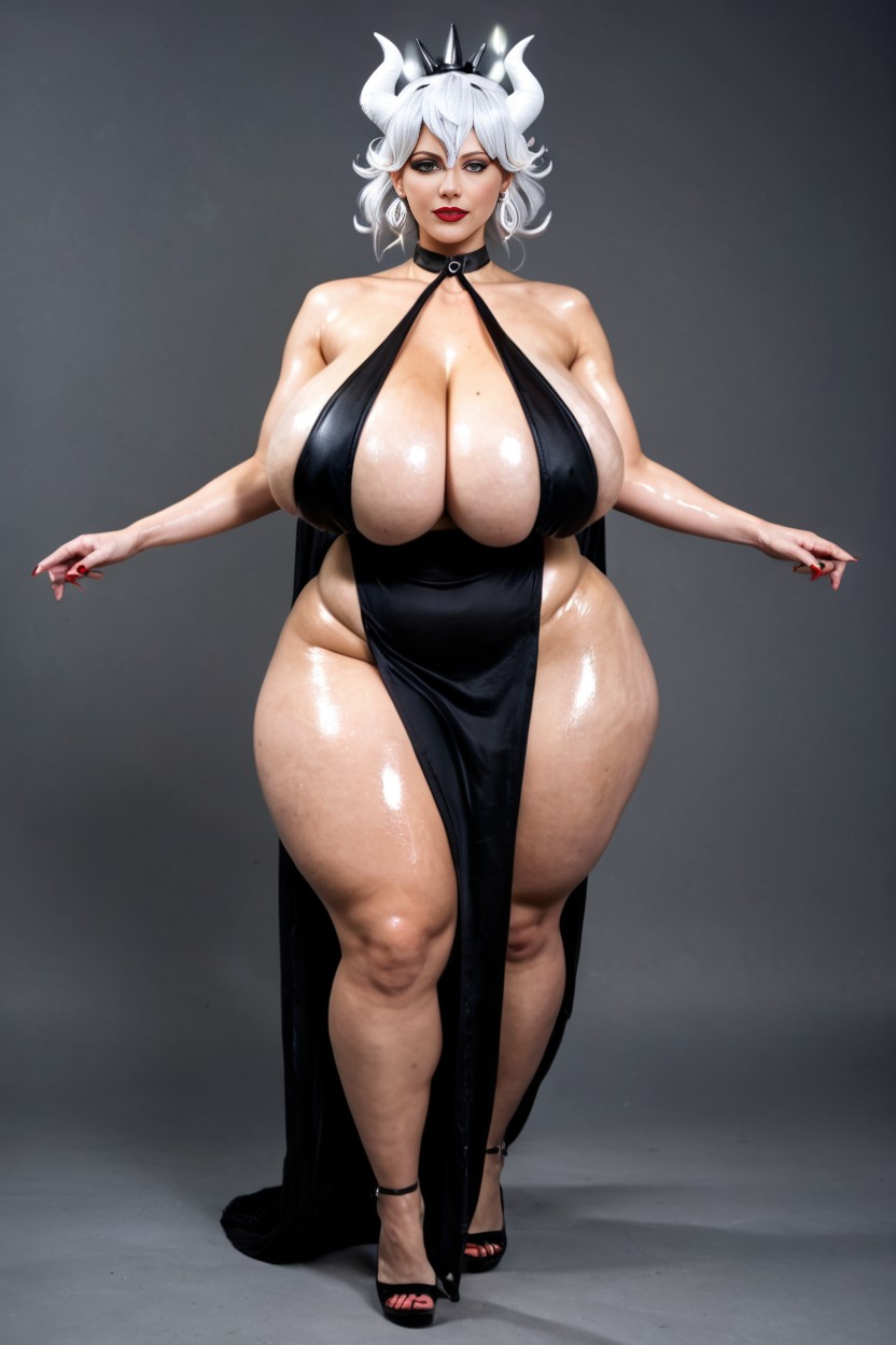 Bbw Supermodel Body Type, Gigantic Saggy Breasts, Thick Thighs Porno IA