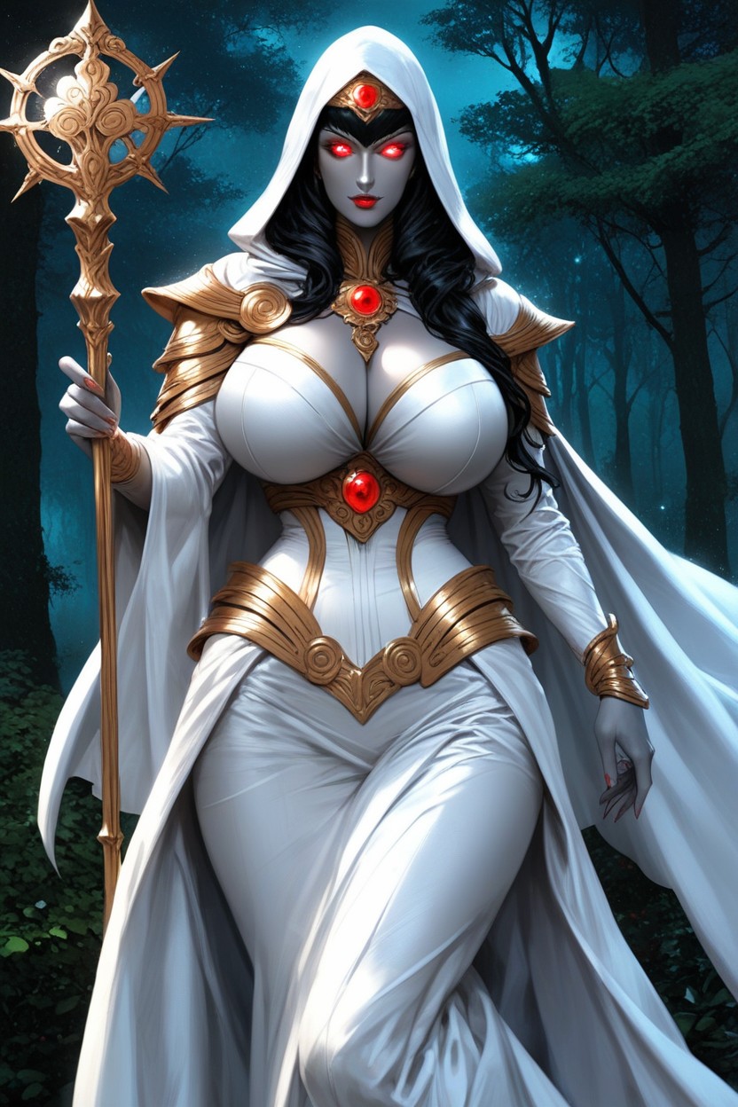 Pale Skin, Sophia Cosplay, Forest Hentai IA