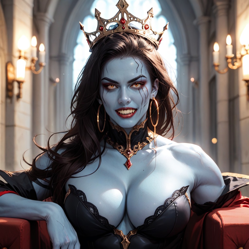 Lady Skeletor, Bokeh, Bust Shot AI Porn