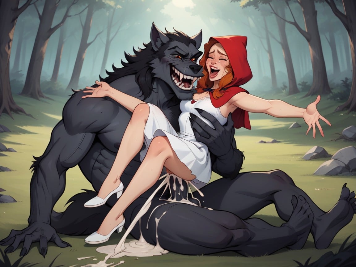 Werewolf Gangbang, Excessive Amount Of Cum, Ultra Detailed AI Gay Porn