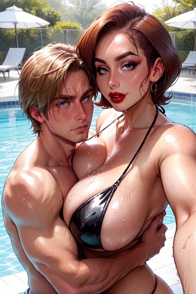 Selfie, Hdr, In Pool AI Porn