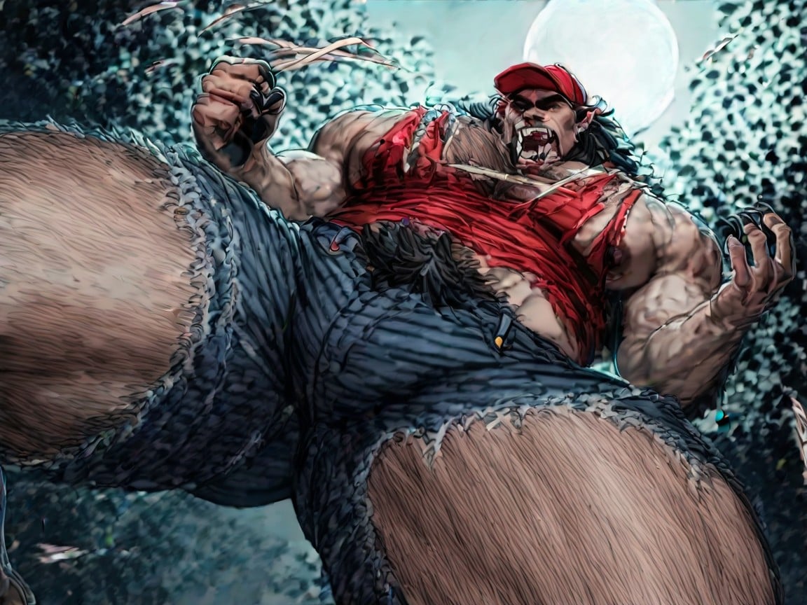 Hairy All Over, Forest, 18+ AI Gay Porn