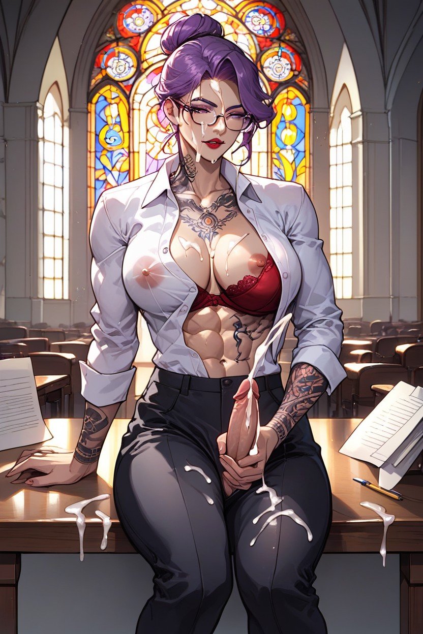 Medium Penis, Iglesia, Korean WomanHentai IA