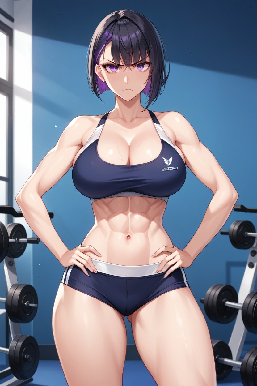 En Forma, Standing, Tits Rip Out Of BraHentai IA