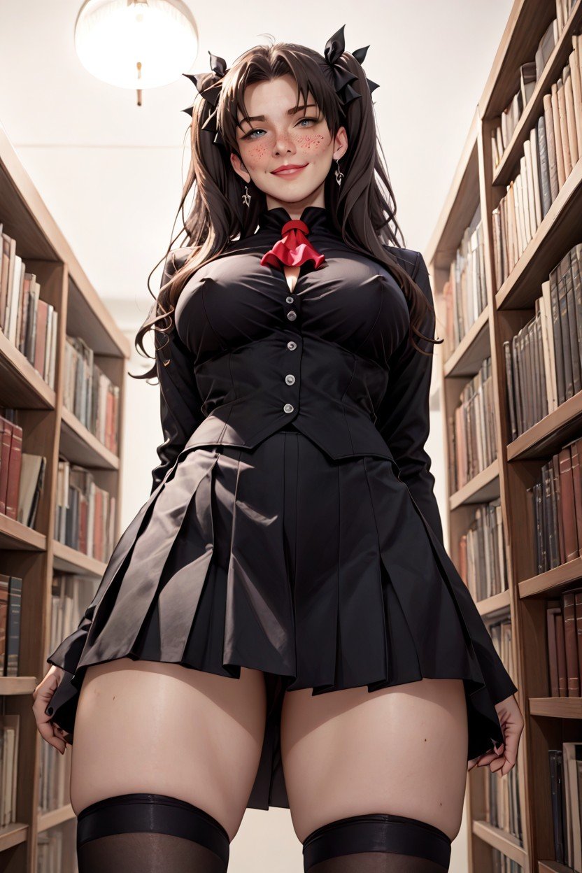 Make Up, Rin Tohsaka From Fate, Black Blouse Hentai AI Porn