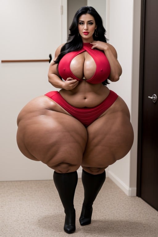 Extremely Long Legs, Ssbbw, Silky Straight Hair Pornografia asiática com IA