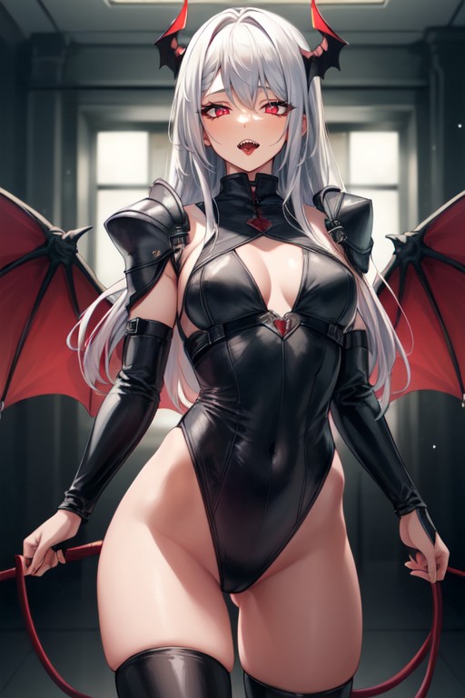 Big Demon Tail, Leather Costume, Thick Thighs AI Gay Porn