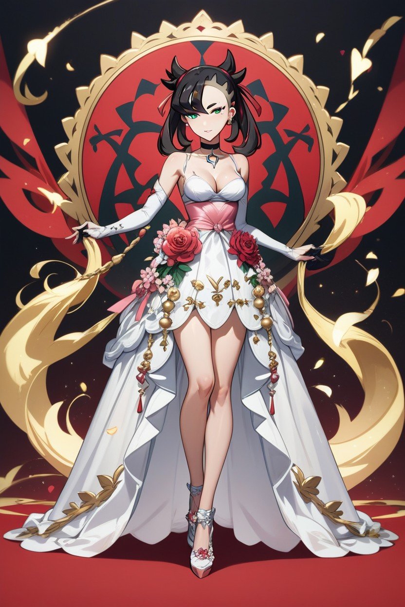 Modelo, Sexy, Marnie From Pokemon In A Wedding Dress Hentai IA pornografia