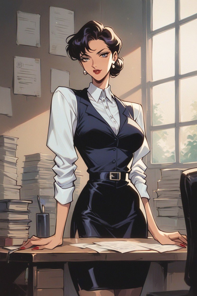 18+, Traje De Secretaria, Corto Hentai IA