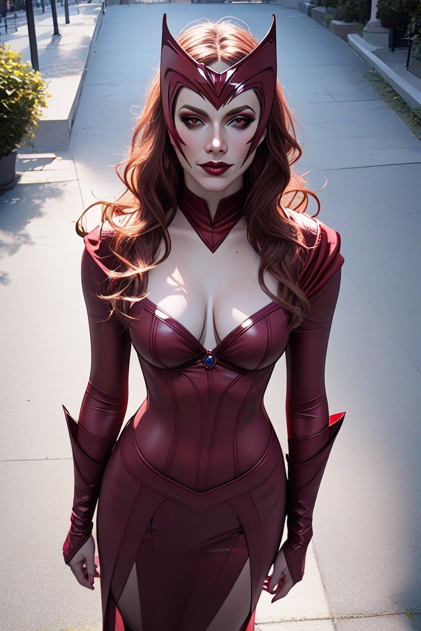 Archetypal Medium Breasts, Scarlet Witch Face, 18+ Hentai IA pornografia