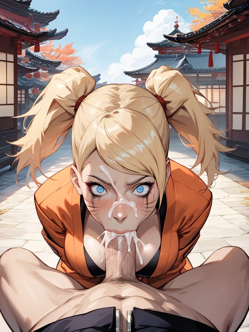 Runde Brust, Male Hands Pulling Pigtails, High Resolution Hentai KI Porno