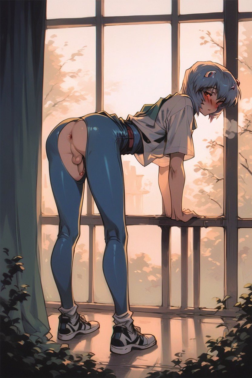 Morning, Bending Over, Full Body Hentai IA