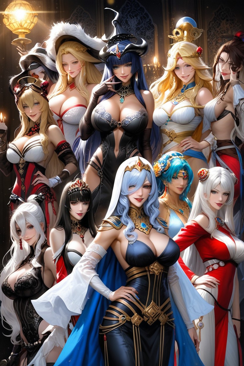 Women Only, Hyper Breasts, Smile Hentai AI Porn