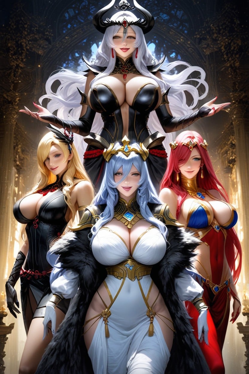 Lipstick, Hyper Breasts, Huge Breasts Hentai IA