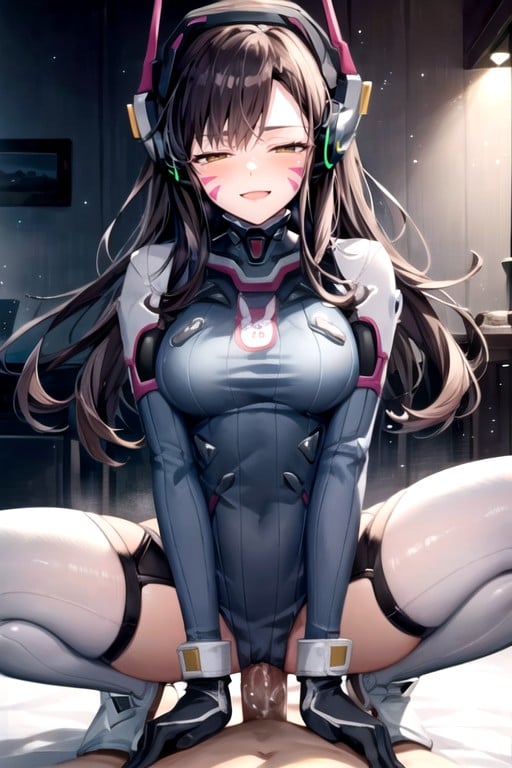 Excité, D'va (overwatch), 18+ Porno IA Hentai