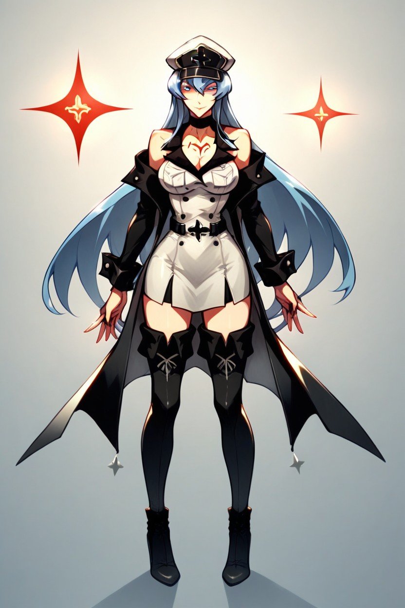 Esdeath In Costume, Full Body, Front View Pornografia gay com IA