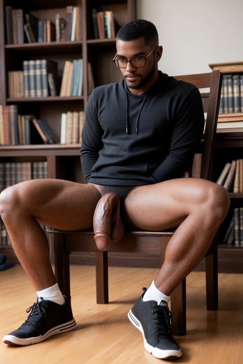 Full Body, Geek, Black Sneakers AI Gay Porn