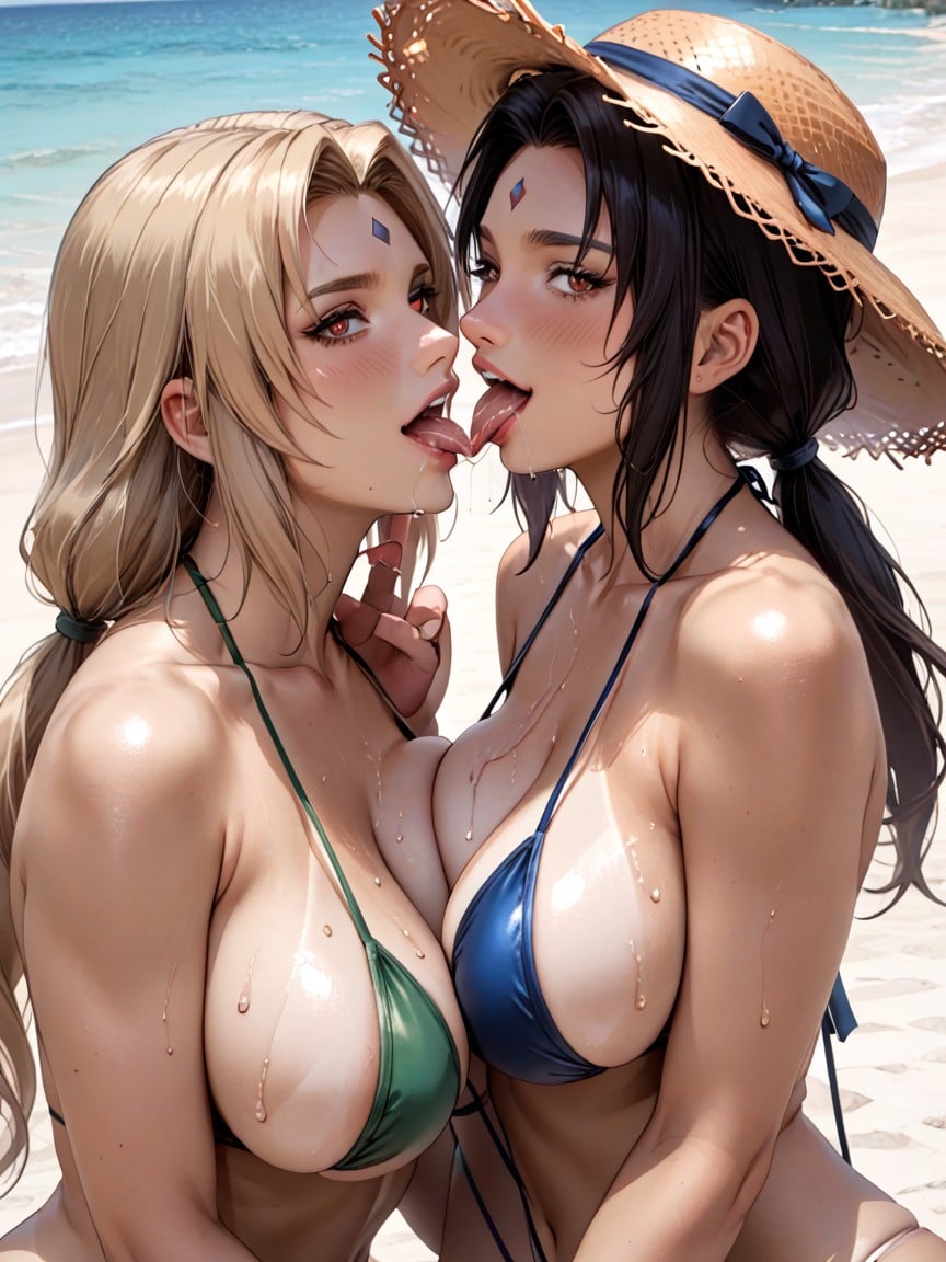 Straw Hat, People, Tan Lines AI黃漫