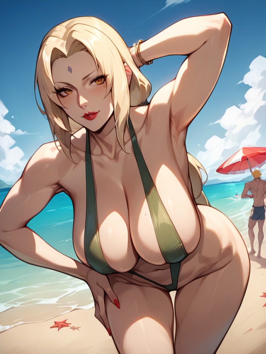 Horny, Bending Over, Lady Tsunade Senju Naruto 헨타이 AI 포르노