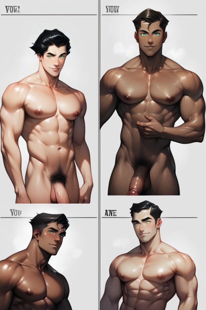 Pubic Hair, Black Hair, Penis Comparison Chart Porno IA Gay