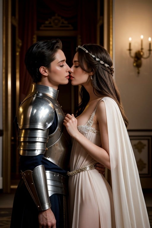 Standing, Illicit Meeting In The Royal Chambers, But The Soft Touch Of A Princess The Beauty Of A Queen Who Wants To Break Free From Duty And Give In To Pure Desire Toughest Knight Gives In To Temptation Asian AI Porn