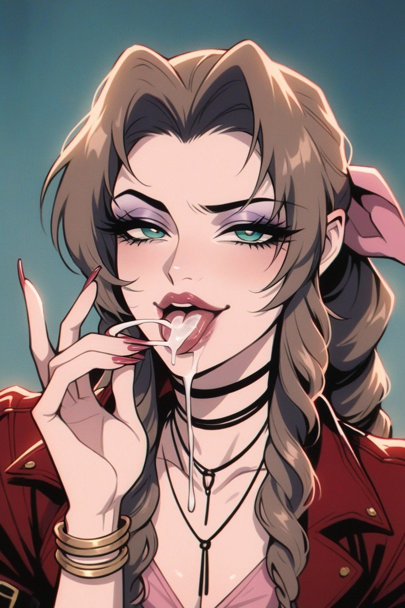 Tongue Out, Lip Filler, Smug Expression AI黄漫