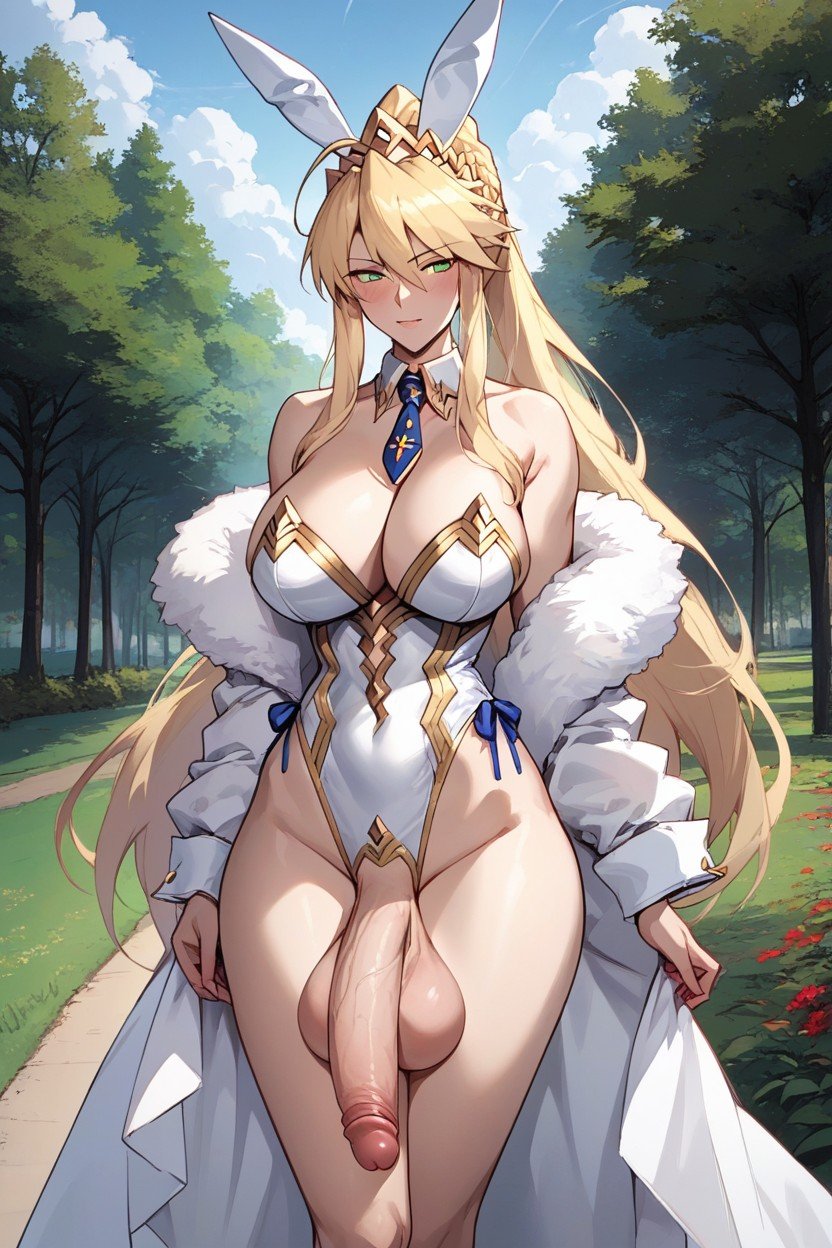 Huge Flaccid Cock, Artoria Pendragon Ruler Fate, 巨乳 AI黃漫