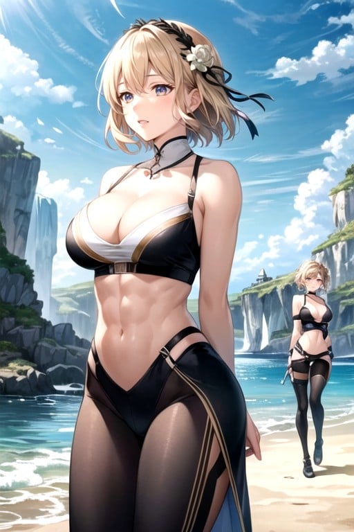 En Forma, Violet Evergarden, Pechos Redondeados Hentai IA