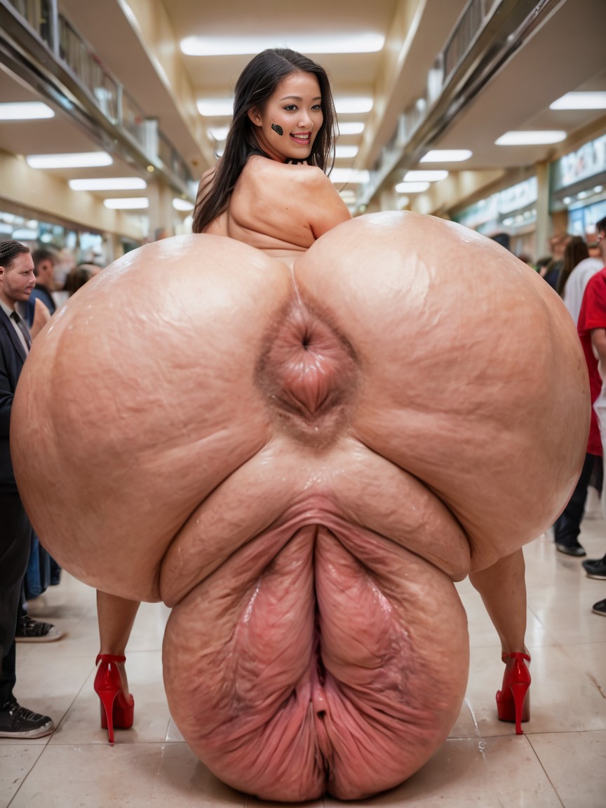 Hyper Vagina, Vagina Bulging, Looking At Viewer AI Porn