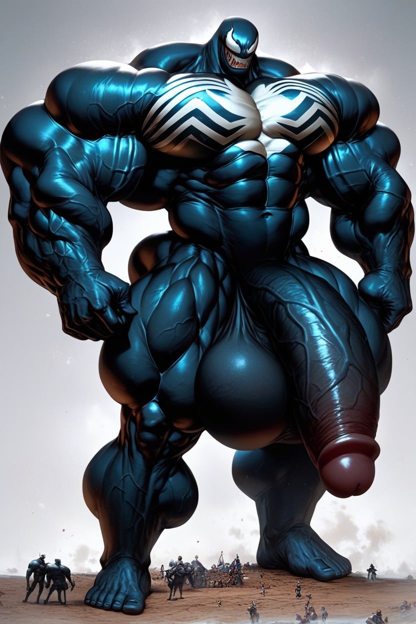 Simple Background, Huge Muscle, Big Man AI Gay Porn