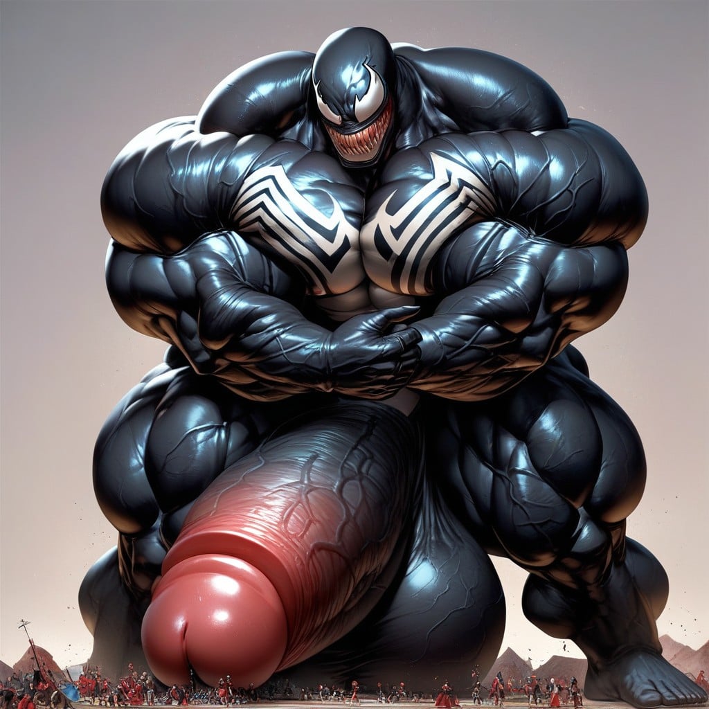 Naked, Huge Muscle, Simple Background AI Gay Porn