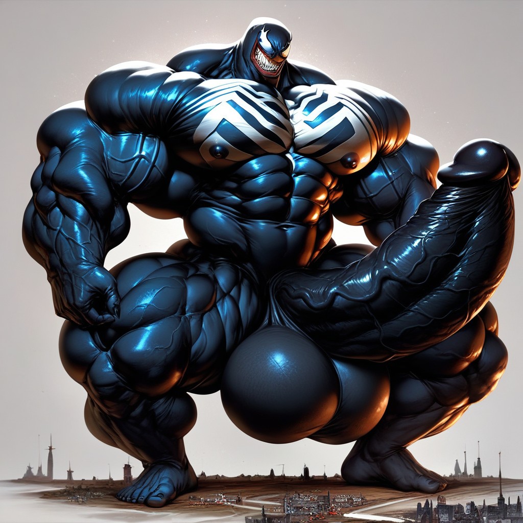 Hyper Macro, Simple Background, Giant AI Gay Porn