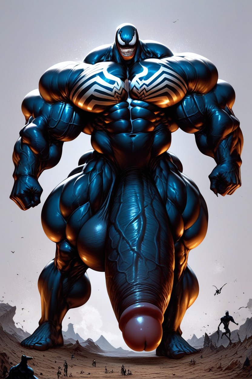 Extremely Large Ass, Hyper Penis, Naked AI Gay Porn