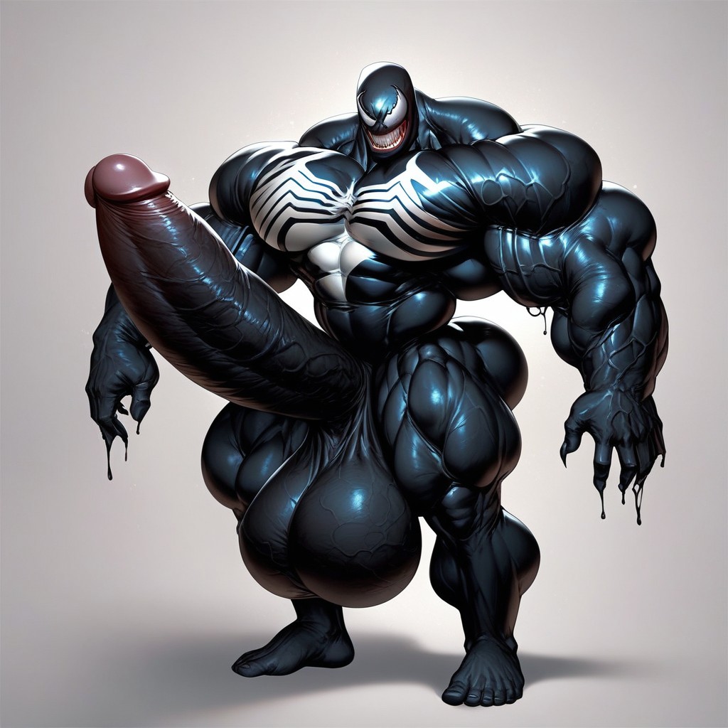 Wide, Huge Testicles, Massive Cock AI Gay Porn