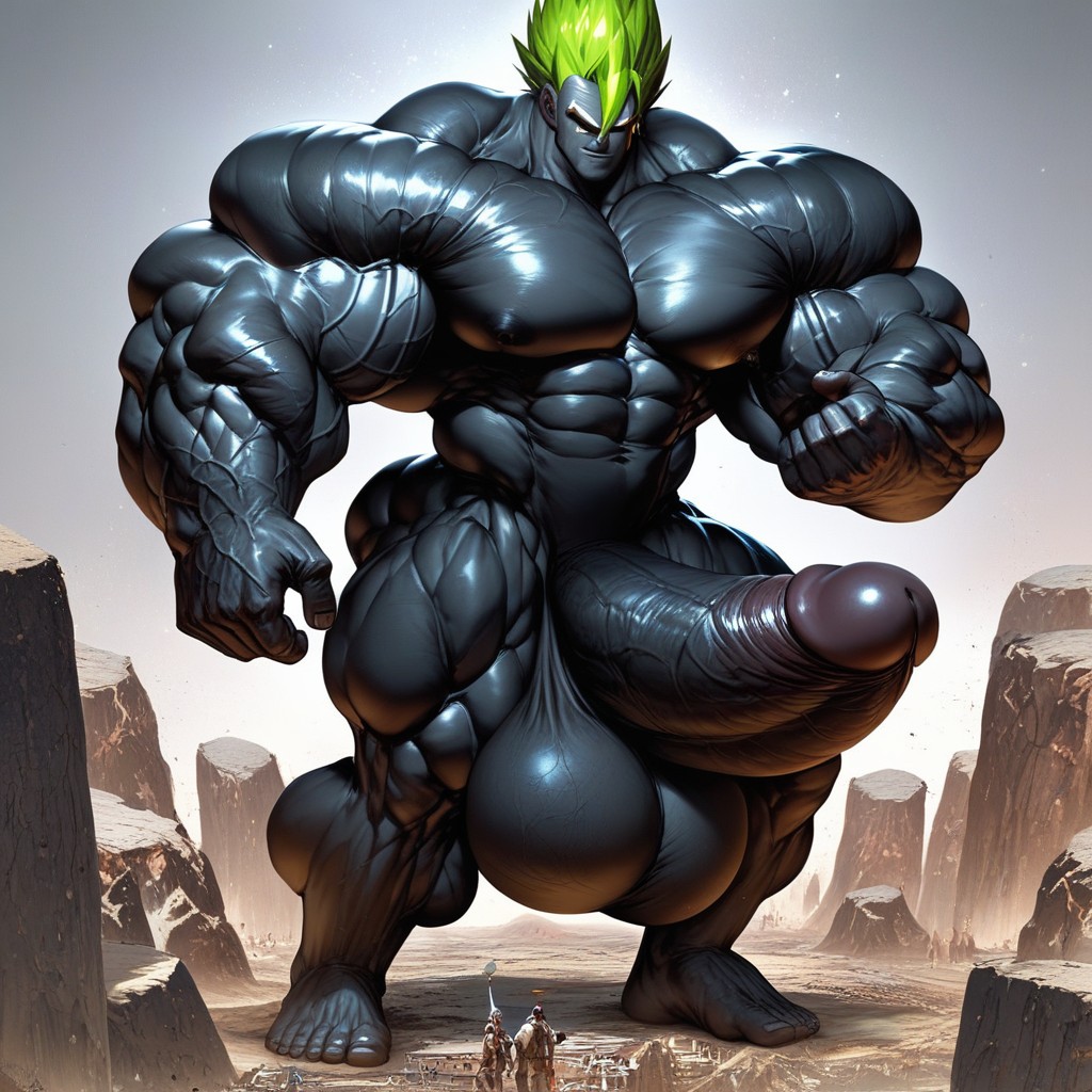 Simple Background, Huge Muscle, Tall Man AI Gay Porn