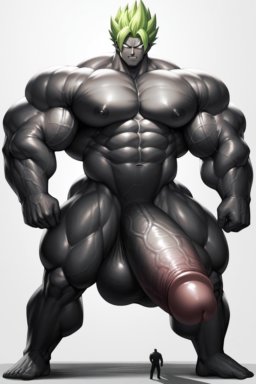 Super Saiyan, Extreme Proportions, Hyper Muscle AI Gay Porn