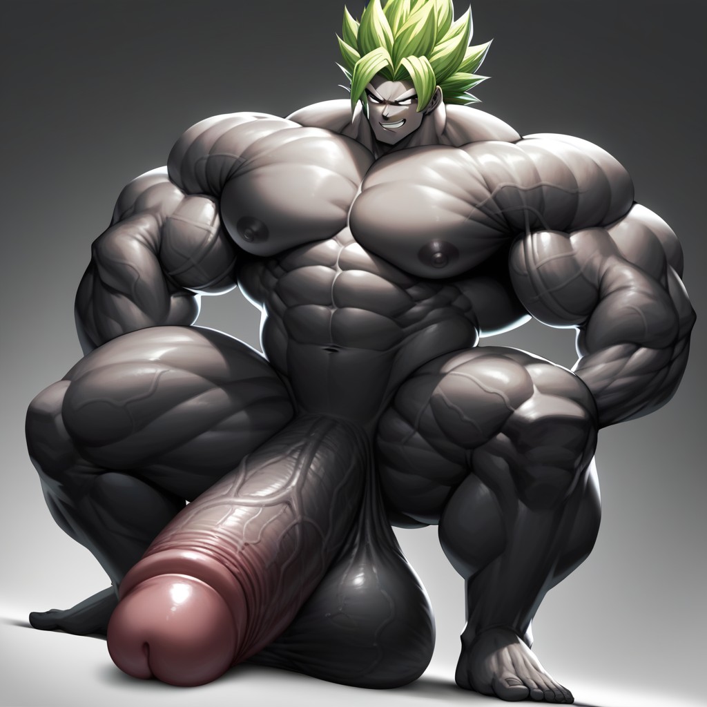 18+, Green Hair, Super Saiyan AI Gay Porn