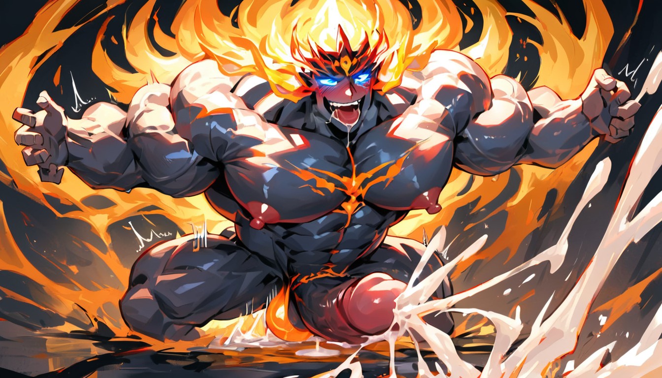 Black Magic Ritual, Too Big To Fit, Ejaculation AI Porn