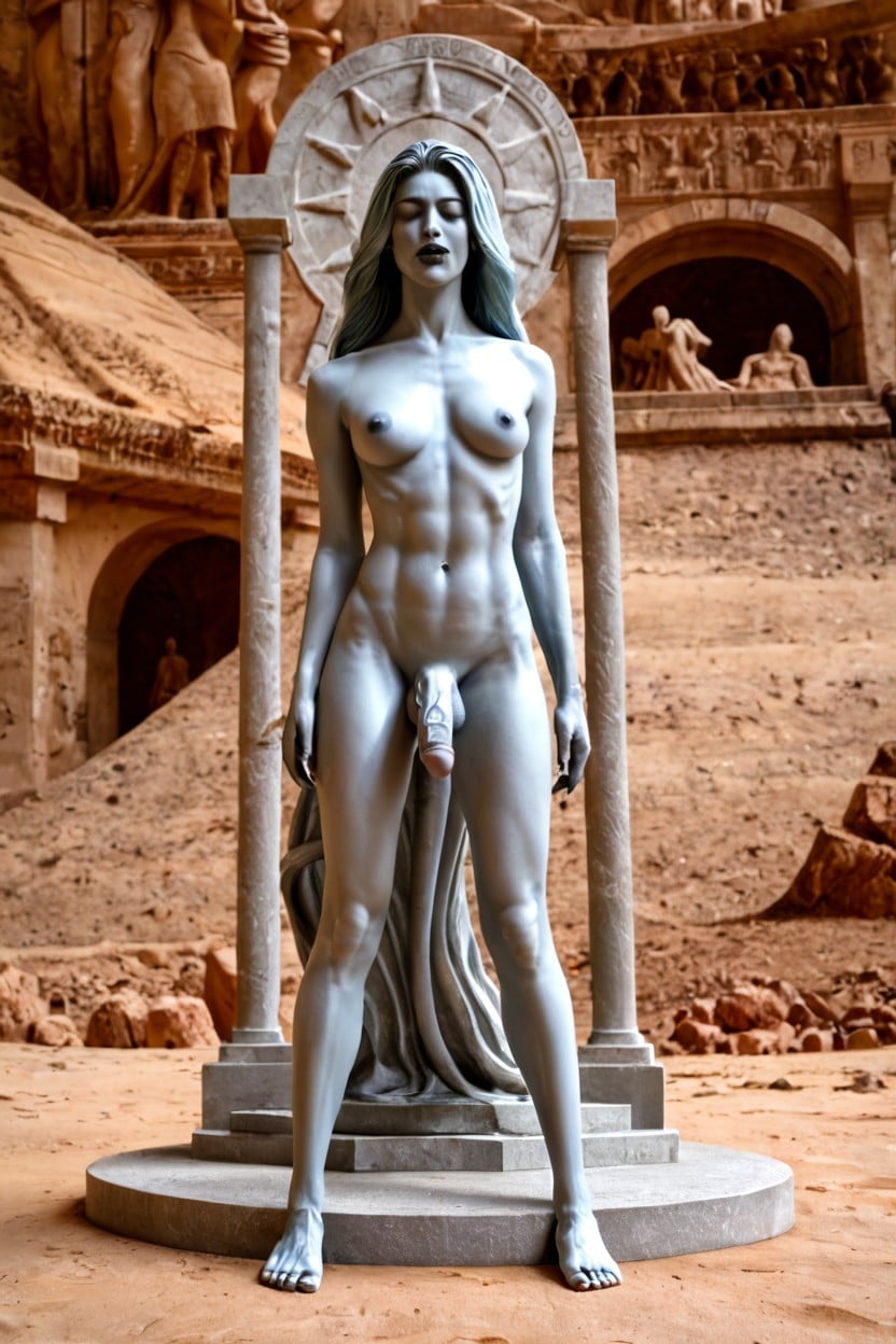 Wide Shot, Giantess Statue, Alien Shemale Porno shemale IA